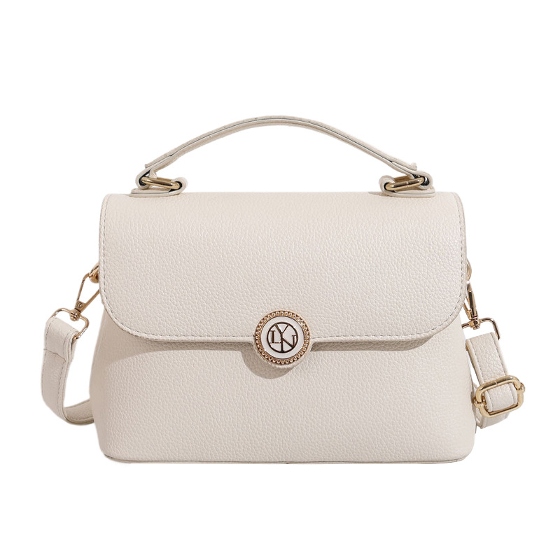 Bolso mujer 2024 nueva textura de moda color sólido bolso de hombro simple estilo occidental color caramelo bolso de mensajero de viaje de viaje