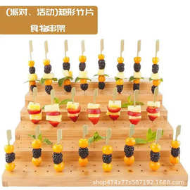 木质置物架小船糖葫芦展示架木质食物架烤串置物架多层置物架