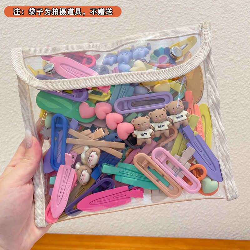 2024 nuevo clip BB de color lindo clip de cabello de boca de pato chica lateral clip de frange para niños tocado tarjeta de cabello rotura