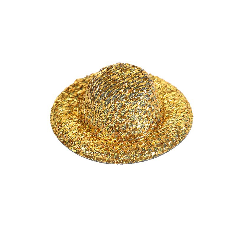 5,8 cm de lentejuelas gruesas, gorras redondas, gorras de bar de baile, horquillas, gorras de fieltro, gorras desnudas, accesorios de bricolaje image 6