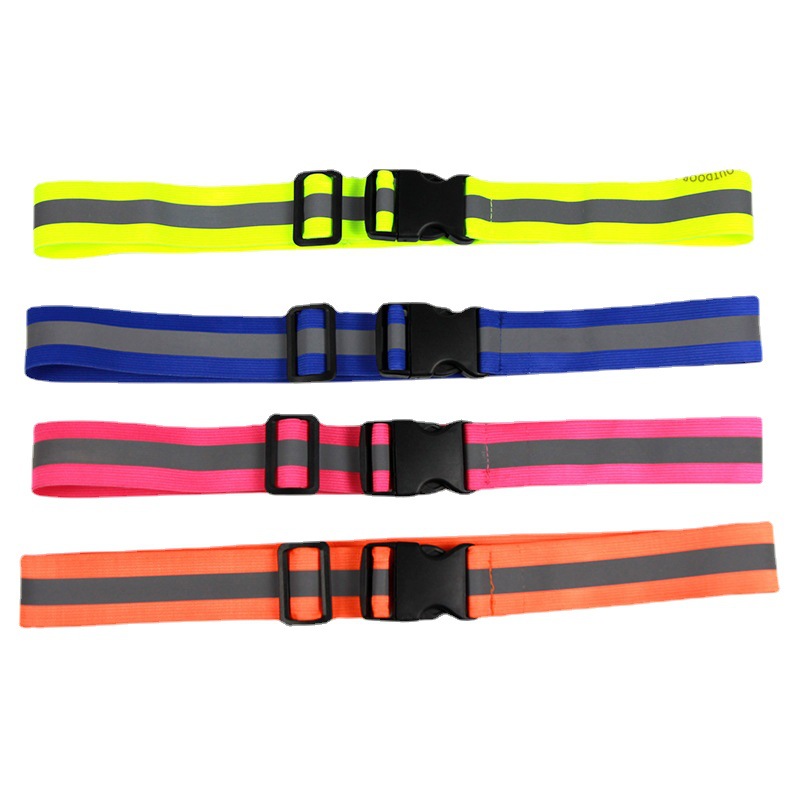 Amazon AliExpress transfronterizo exclusivo nuevo elástico cinturón reflectante LED cinturón reflectante luminoso