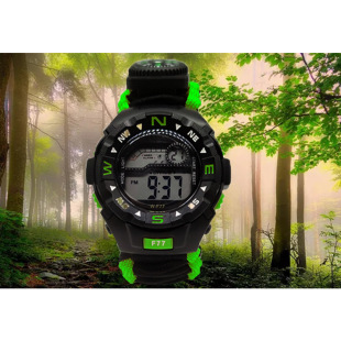 Amazon cross-border European and American fashion outdoor sports watch seven-core umbrella rope woven outdoor emergency mountaineering watch