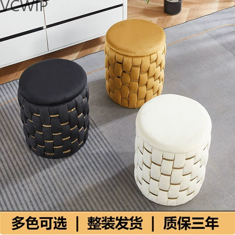 Гардеробная сеть красный туалетный столик макияж табуретка спальня минималистское хранение хранения круглый lyd