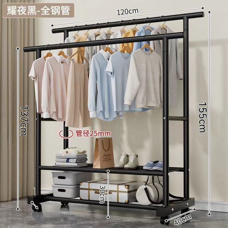 25 튜브 더블 레이어 더블 폴 120 블랙 + 휠
