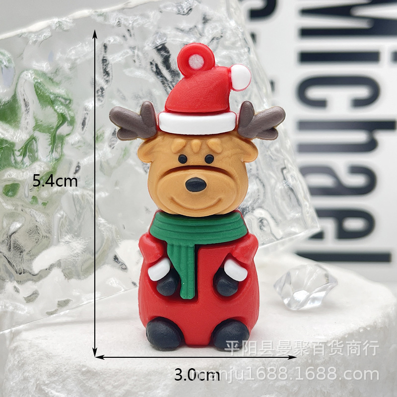 2025 クリスマスキーホルダー pvc サンタクロースキーホルダーペンダントクリスマスツリー装飾ブラインドボックス人形|undefined