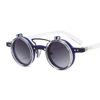 T307 Ou Tu's new round -box punk double -layer flip sunglasses male lady moxibustion personality foreign trade sunglasses