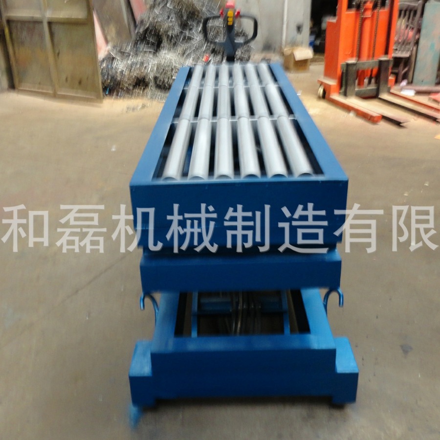 和磊直销全自动滚筒升降机 固定式滚轴升降平台  滚轴升降台