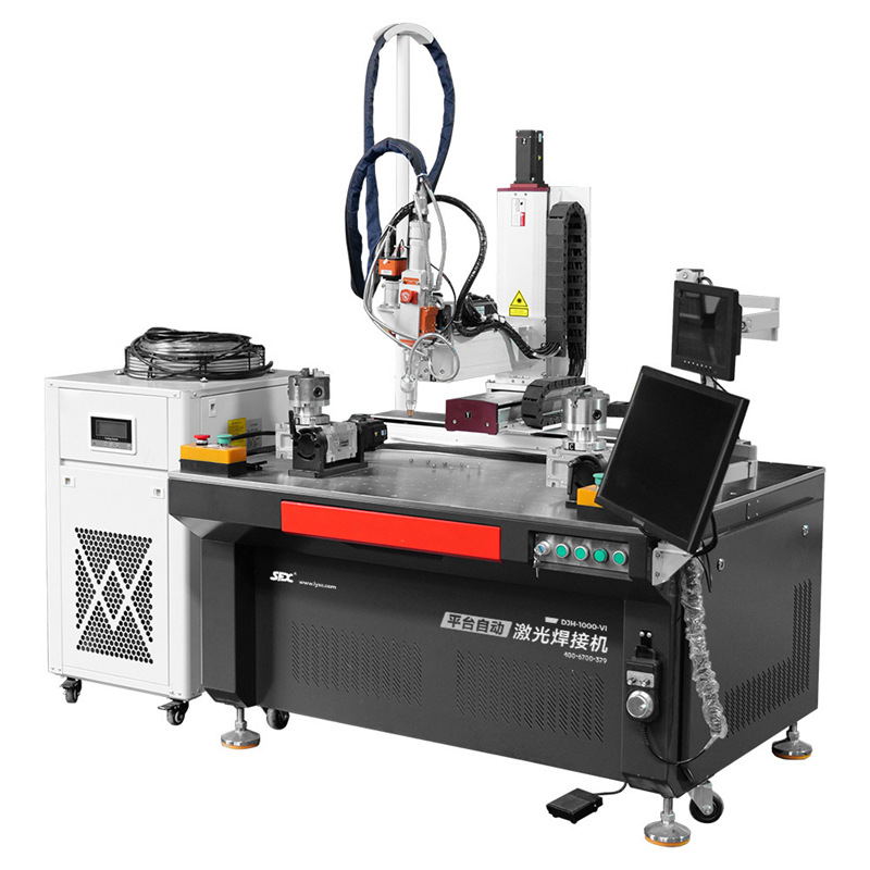 Máquina de soldadura láser automática productos de hardware tubería de acero inoxidable baño metal plataforma de tres ejes máquina de soldadura láser automática