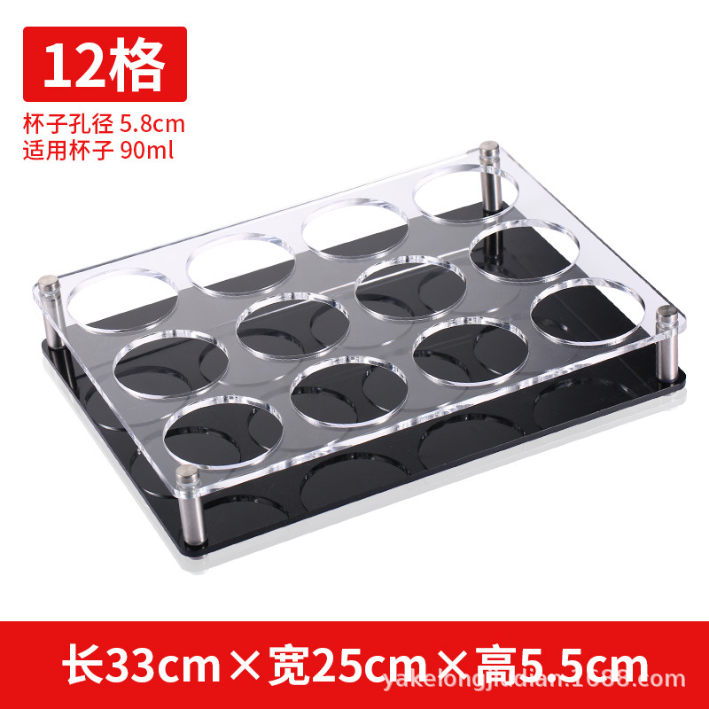 Yalong cerveza taza de vino titular de la barra de ktv octogonal taza de vino titular de la taza de la bala taza de vino blanco titular de la taza de plástico de 6 hoyos de 12 hoyos rack