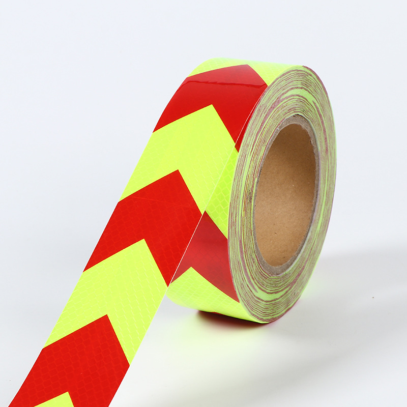 多色可选箭头反光贴5cm道路交通安全消防警戒地贴车身反光胶带膜