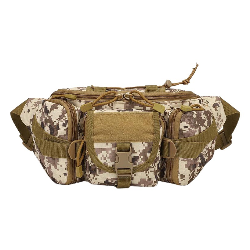 O'Carley Outdoor Sports Waterproof Waist Bag Fishing Multifunctional Chest Bag Men's and Women's Camouflage Trendy Business Chicken Waist Bag