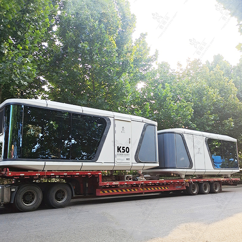 Camping aluminio integrado Casa integral espacio de elevación cápsula B & B Mobile Room habitación familiar para seis personas y ocho personas