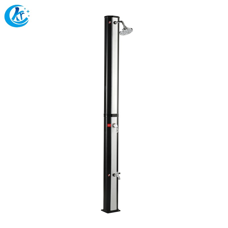 35L octagonal anti-UV plata soporte de ducha solar ducha piscina jardín