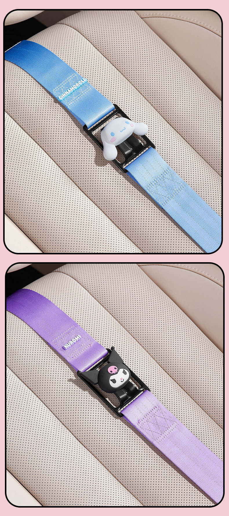 Sanrio Maternity Safety Belt Anti-Pressure Belly Support Car Seat Adjuster and Fixer Pregnancy Essential