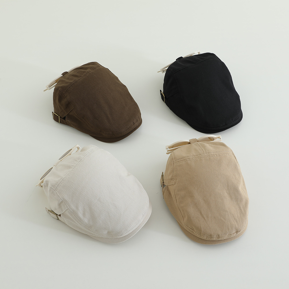 Sombreros de gafas para niños sombreros de protección solar primavera y verano boina de niños delgada gorra de chicas de moda coreana