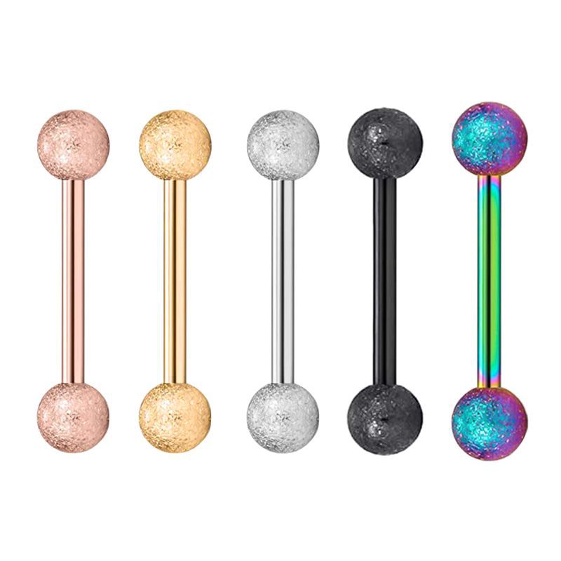Physiological tongue piercing stainless steel
