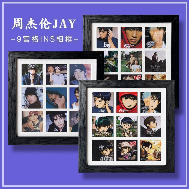 Jay Chou Jay Tiktok Style Photo Frame Merchandise Nine-Grid Display Album Nostalgic Commemorative Photo Poster