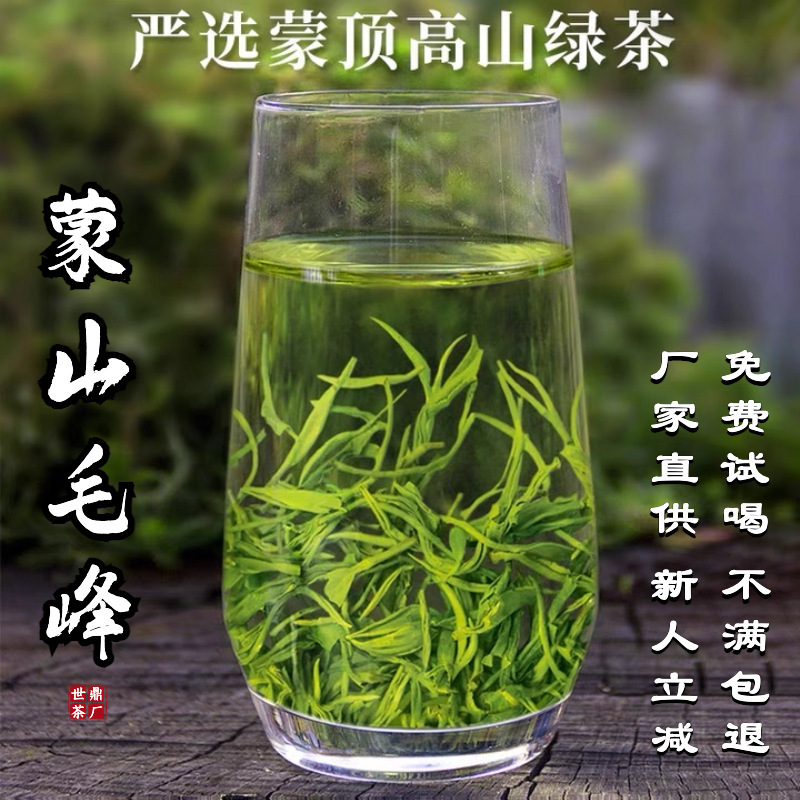 Mengshan Maofeng Green Tea Wholesale 2026 New Tea Premium Loose Tea Gift Boxed Mengding Mountain High Mountain Cloud Mist Pre-Harvest Tea