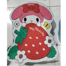 草莓熊三麗鷗絲圈入戶門墊廁所浴室地毯防滑耐臟腳墊子玉桂狗