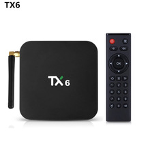 tx6机顶盒 全志H6 4G+64GB Android9.0 蓝牙高清网络播放器tvbox