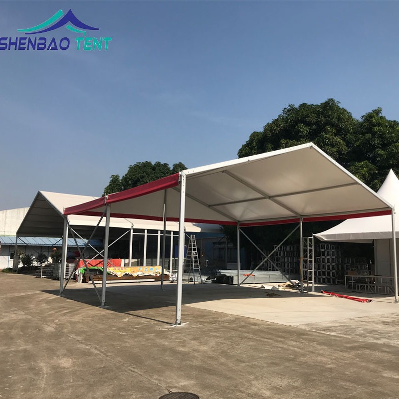 双面颜色婚礼户外活动篷房 红色白色两色PVC婚礼帐篷