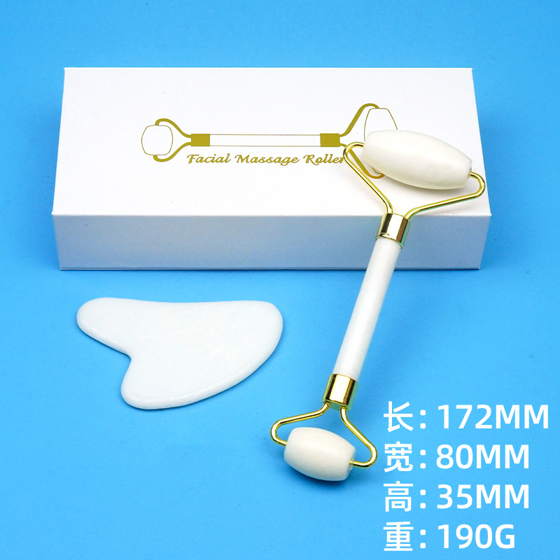 Fábrica al por mayor salón de belleza cuerpo entero espalda raspado masaje cara ojo Jade rodillo raspado tablero combinación traje