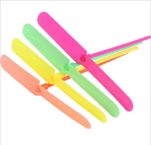 Non-luminous Bamboo Dragonfly Hand Rubbed Double Flying Leaves Plastic Flying Fairy Flying Disc Toys Classic Nostalgic Toys Wholesale