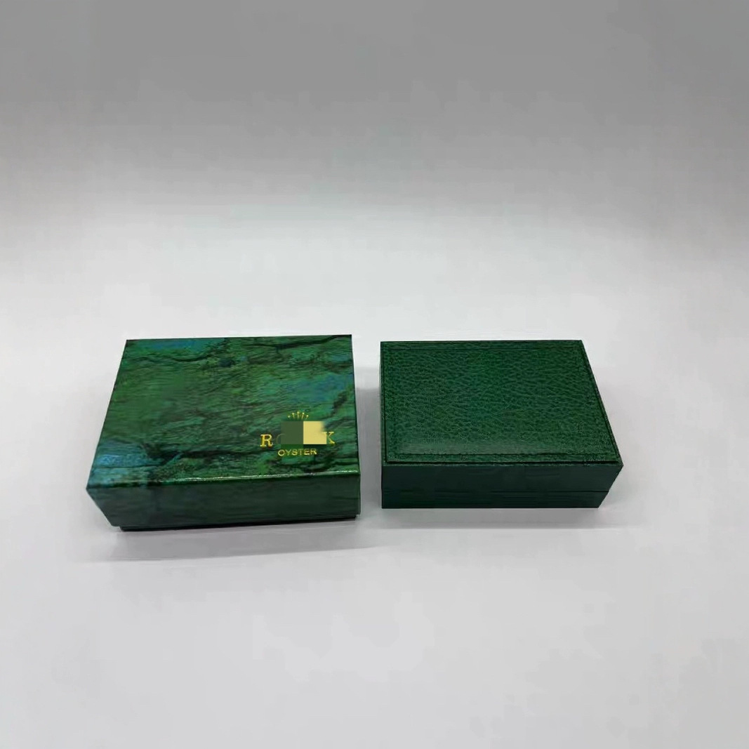 Rolex Watch Box Green Packaging Box Small Rolex Storage Box Water Ghost Swiss Gift Box Full Set of Rolex Watch Box