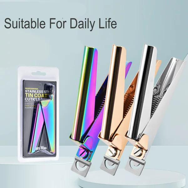 Manicure Tools Straight Scissors Stainless Steel U-Shaped Nail Scissors DIY French Extension Phototherapy Nails Crystal Nail Scissors