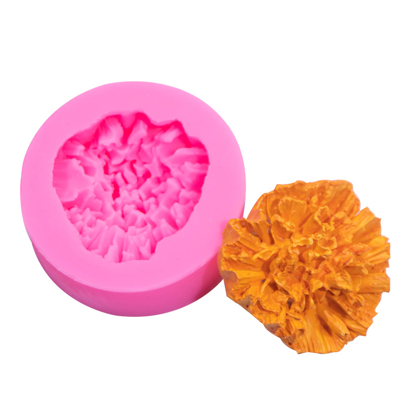 Girasol Rosa Clavel fondant cake molde de silicona DIY coche aromaterapia decoración colgante epoxi