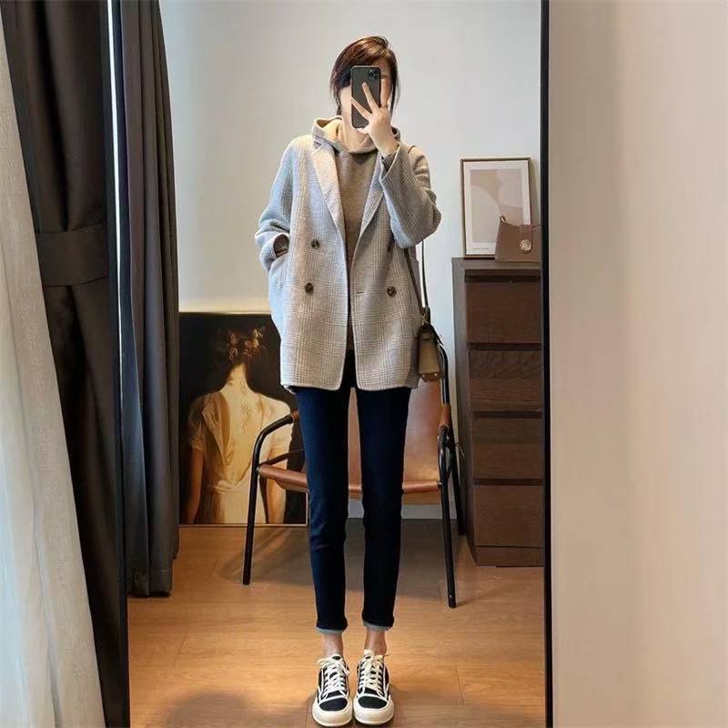 비용 효율적인 퓨어 울 우아한 리틀 MiG 100 호주 양모 양면 양모 코트 여성의 가을 및 겨울 코트