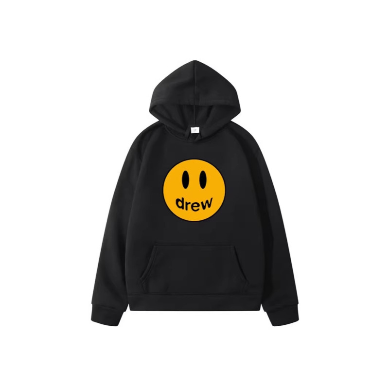 Foreign Trade European and American Men's Sweatshirt with Smiley Face Graphic Drew Hip-Hop Hoodie Men's Sports Long-Sleeve Trendy Loose Fit Fashion Brand Foreign Trade European and American Men's Sweatshirt with Smiley Face Graphic Drew Hip-Hop Hoodie Men's Sports Long-Sleeve Trendy Loose Fit Fashion Brand