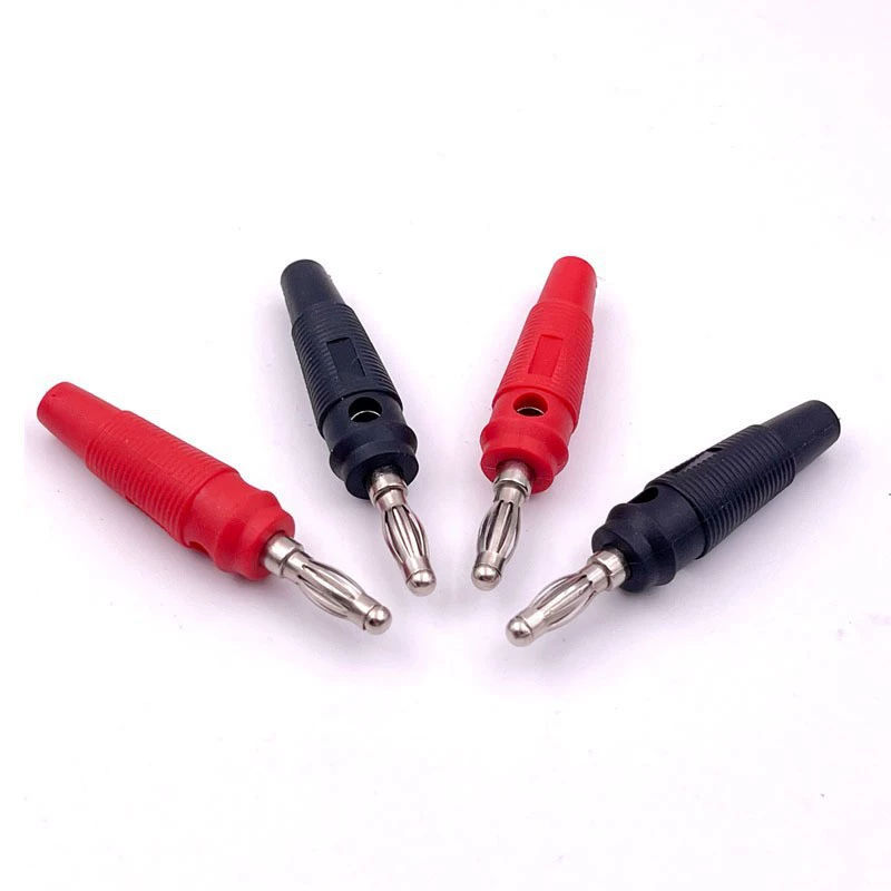 4 мм фонарь головка банановая вилка мягкая резиновая втулка бессварная противоскользящая мягкая резиновая банановая головка