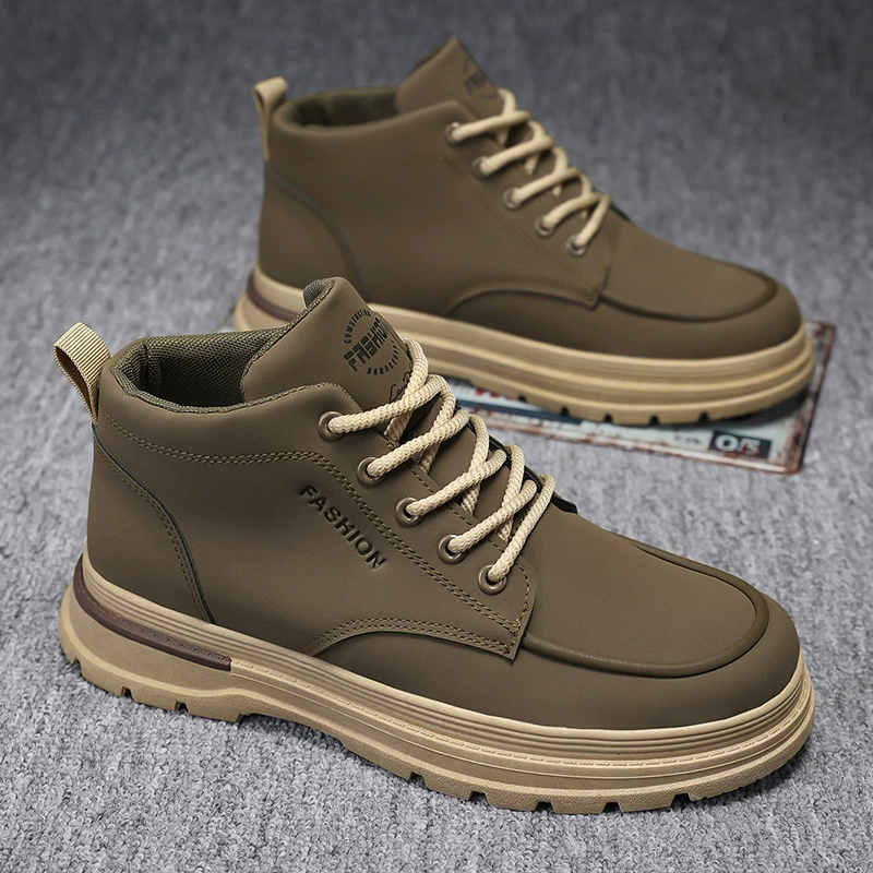 Осенняя мужская обувь высокая банда сапоги Martin модные мужские дикие ботинки сапоги