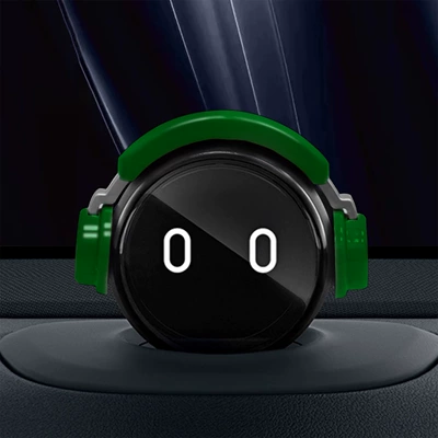 Robot Hat Decoration | Car ornaments - nomi-musician-decoration-green