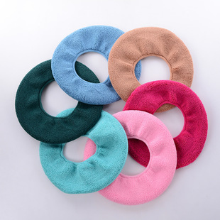 Autumn and Winter Warm Universal Toilet Cushion Solid Color Toilet Cushion Toilet Cover Thickened Washable O-Type Knitted Toilet Ring