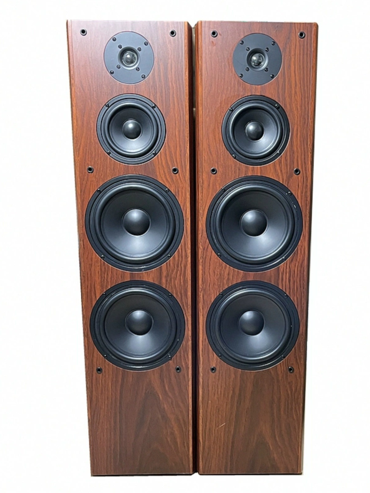 Luxurious Floor-Standing High-End Audiophile Hifi Speakers Dual 8inch Passive Home Wooden Floor Speakers