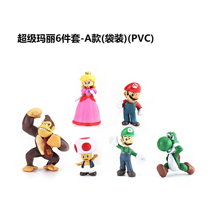 (Cross-border trading), Mario, set, minifigure, 6 pieces