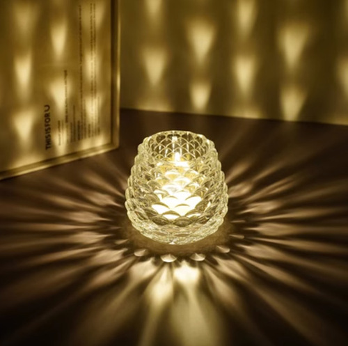 Halloween candlestick ornaments transparent decoration tealight high-end bar restaurant hotel bedroom living room pine cone shape