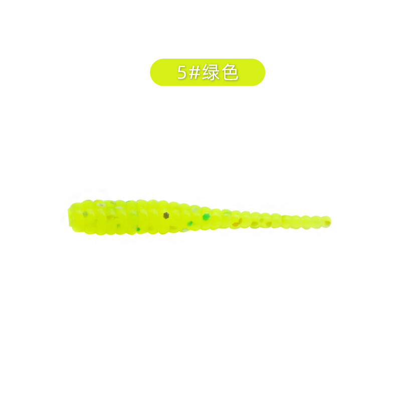 5 PCS Soft Worms Fishing Lure Soft Baits Fresh Water Bass Swimbait Tackle Gear