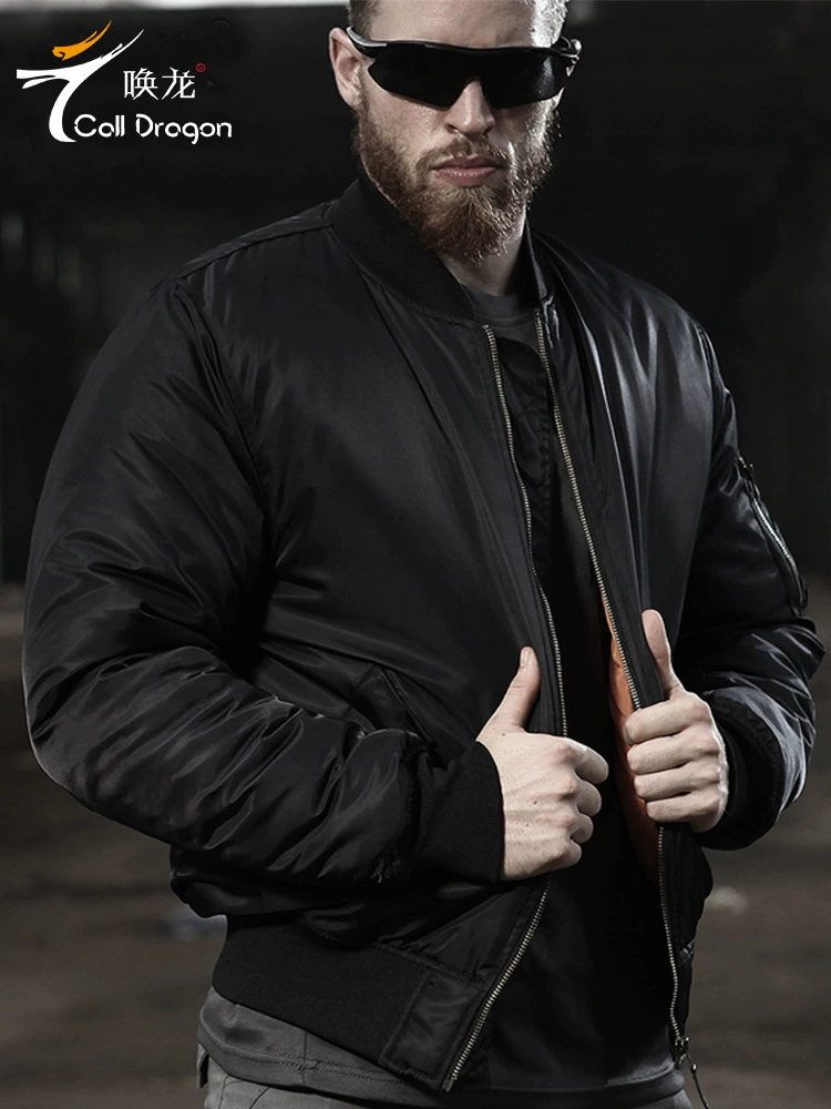 唤龙 Men's travel baseball down jacket, uniform, American style
