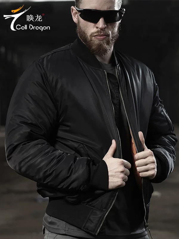 唤龙 Men's travel baseball down jacket, uniform, American style