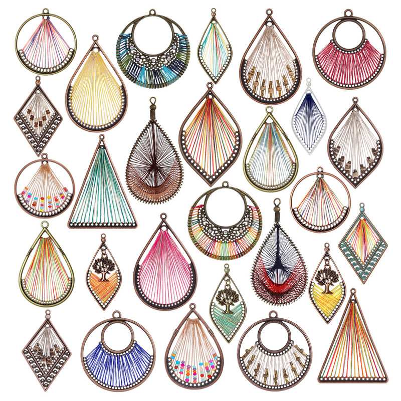 Factory Wholesale Hand-Wound DIY Jewelry Accessories Retro Bohemian Style Colorfulful Earrings Accessories Material Package Factory Wholesale Hand-Wound DIY Jewelry Accessories Retro Bohemian Style Colorfulful Earrings Accessories Material Package
