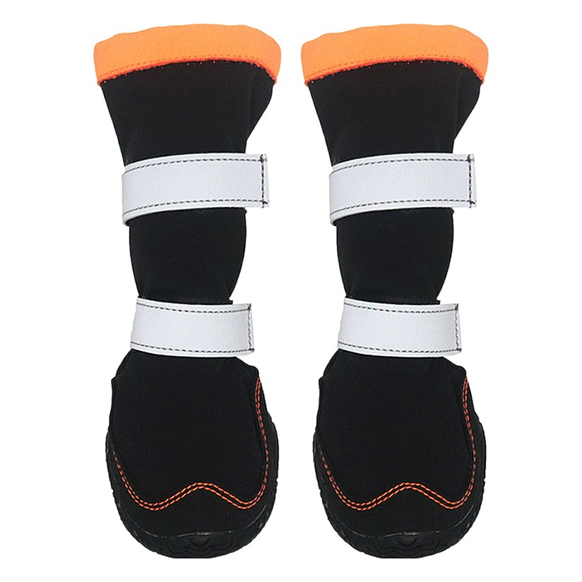 Zapatos de perro a prueba de agua medio perro cubierta de pie mascotas botas de perro de fondo suave botas de perro a prueba de nieve a prueba de frío