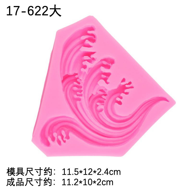 Nueva ola spray estilo chino chocolate hornear molde de silicona arcilla cerámica suave herramienta decoración la torta cumpleaños