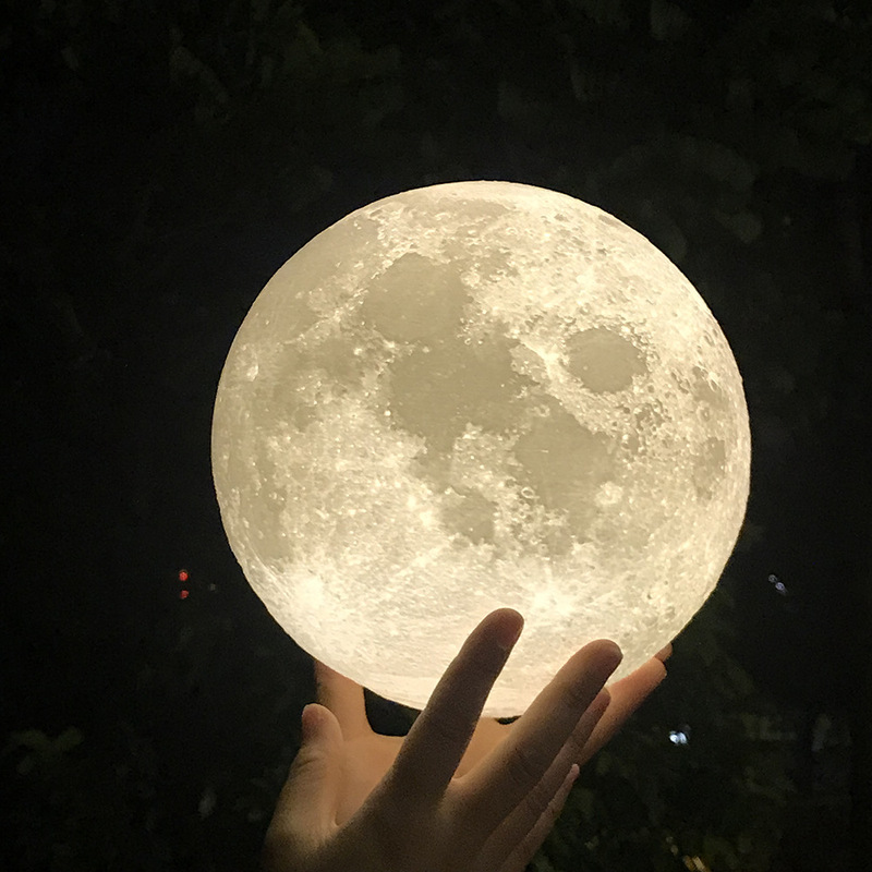 Night Light 3D Bluetooth Remote Control Moon Lamp Pat Bedside Moon Lamp Creative Atmosphere Breastfeeding Cross-Border Popular Lighting