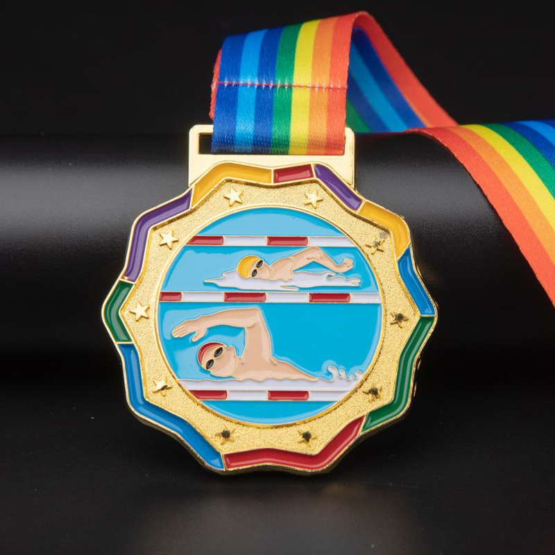 Swimming Medals Making Metal Children Listing Student Games Marathon Collegiate Marathon Medals
