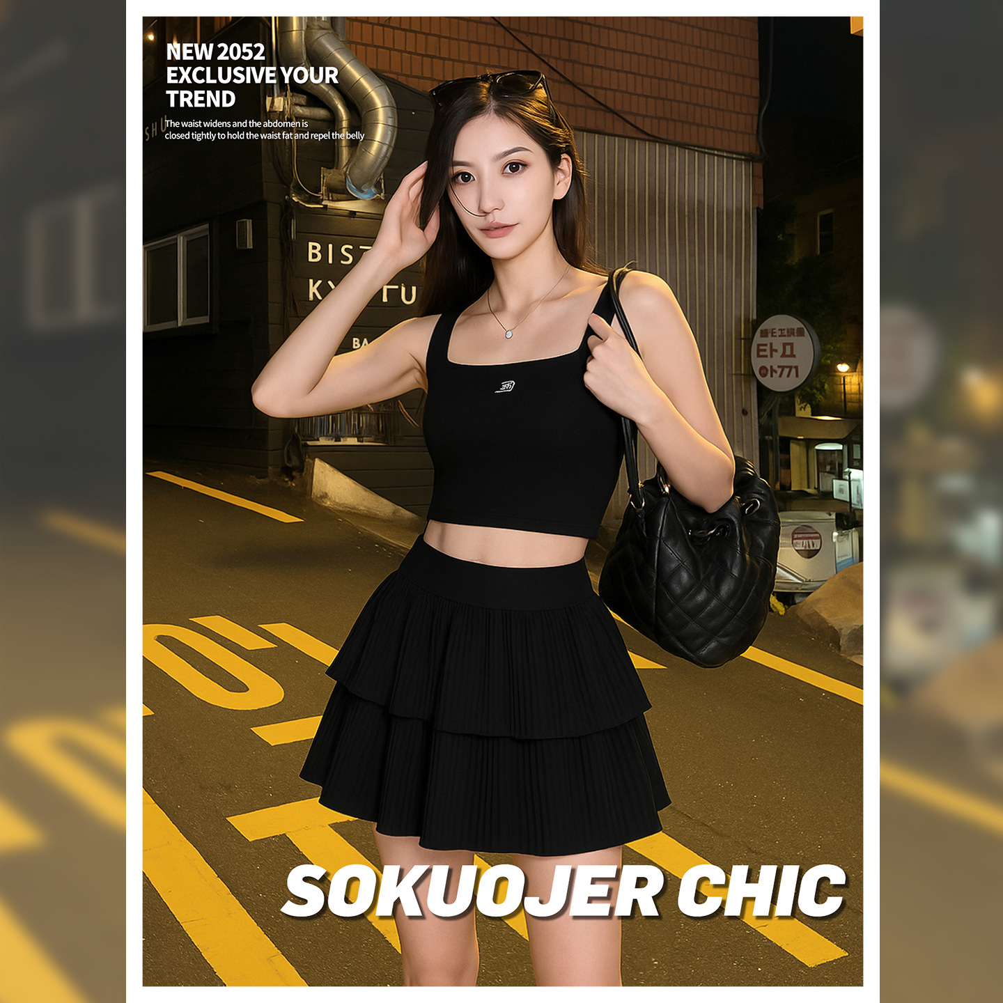 黑色半身裙女夏2025新款蛋糕裙短裙高腰半裙A字裙裤裙蓬蓬伞裙潮