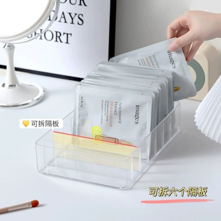 桌面彩妆腮红化妆品置物架子眼影盘收纳盒子粉饼分隔格亚克力透明
