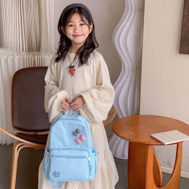 Mochila escolar de gran capacidad, lindas flores, arco, mochila para niños y niñas, 2026 nueva moda de mochila infantil